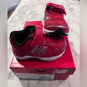 New Balance Red and Black Baby Tennis Shoes